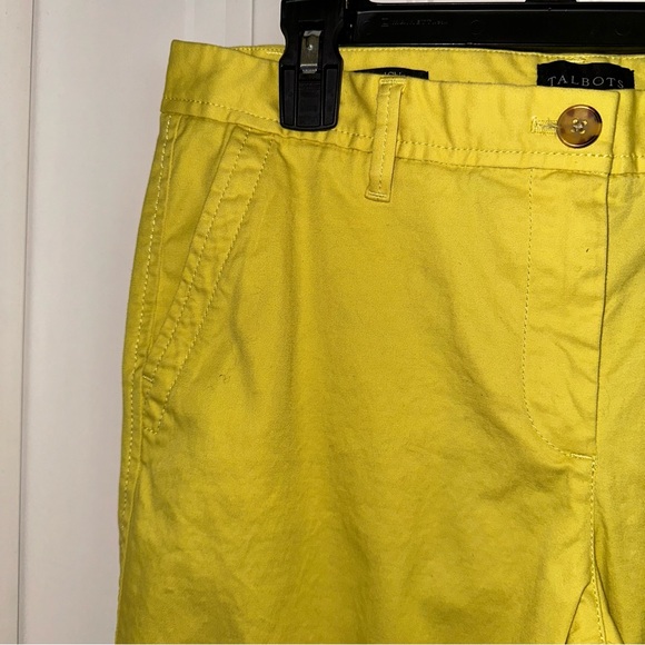 Talbots relaxed chino pants women 4 yellow - Picture 6 of 13